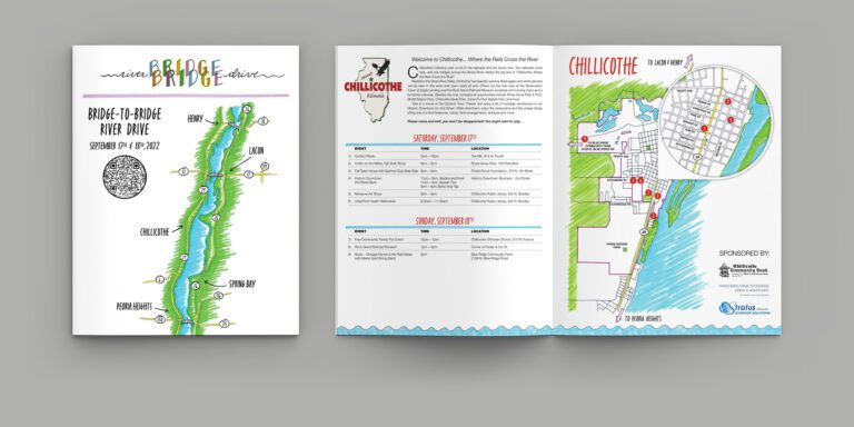 Softcover magazine or brochure mock up isolated on soft gray bac